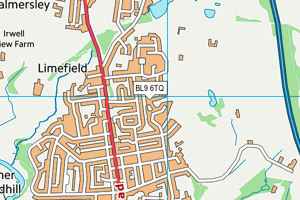 BL9 6TQ map - OS VectorMap District (Ordnance Survey) BL9 6TQ map - OS VectorMap District (Ordnance Survey)