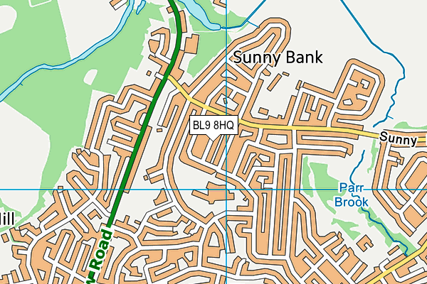 BL9 8HQ map - OS VectorMap District (Ordnance Survey) BL9 8HQ map - OS VectorMap District (Ordnance Survey)