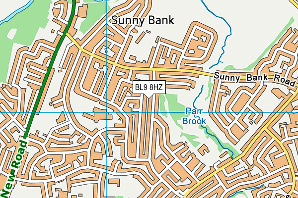 BL9 8HZ map - OS VectorMap District (Ordnance Survey) BL9 8HZ map - OS VectorMap District (Ordnance Survey)