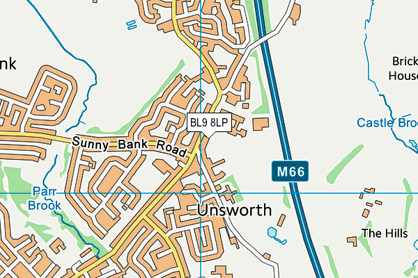 BL9 8LP map - OS VectorMap District (Ordnance Survey)