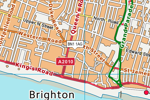 BN1 1AG map - OS VectorMap District (Ordnance Survey) BN1 1AG map - OS VectorMap District (Ordnance Survey)