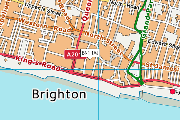 BN1 1AJ map - OS VectorMap District (Ordnance Survey) BN1 1AJ map - OS VectorMap District (Ordnance Survey)