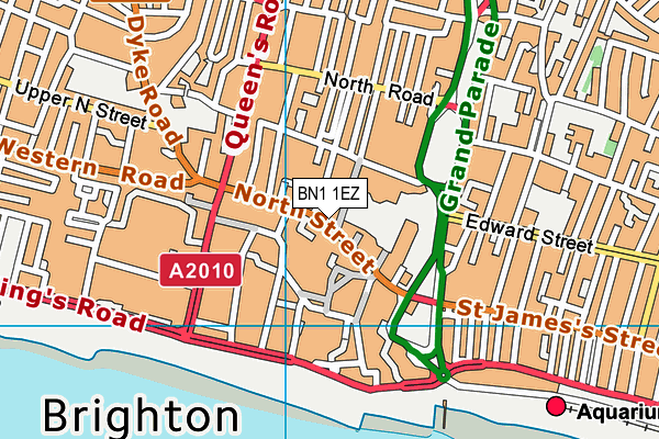BN1 1EZ map - OS VectorMap District (Ordnance Survey) BN1 1EZ map - OS VectorMap District (Ordnance Survey)