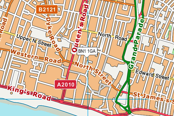 BN1 1GA map - OS VectorMap District (Ordnance Survey) BN1 1GA map - OS VectorMap District (Ordnance Survey)