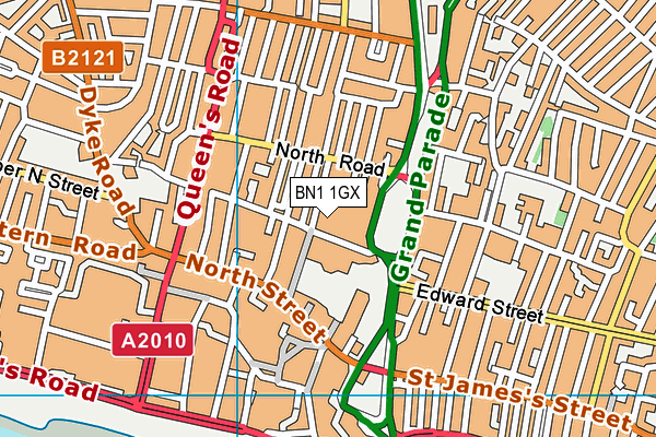 BN1 1GX map - OS VectorMap District (Ordnance Survey) BN1 1GX map - OS VectorMap District (Ordnance Survey)