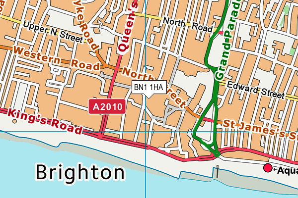 BN1 1HA map - OS VectorMap District (Ordnance Survey)