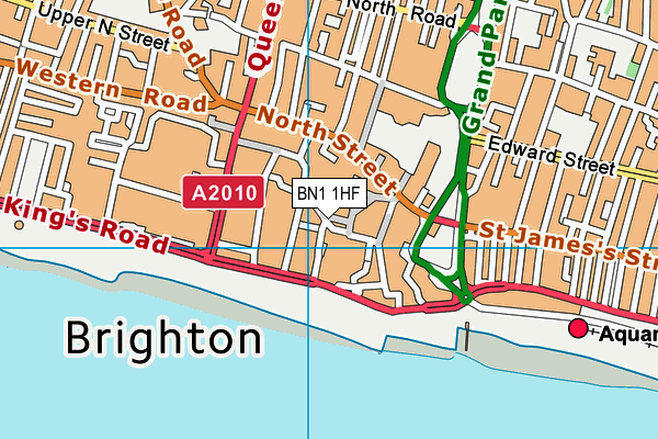 BN1 1HF map - OS VectorMap District (Ordnance Survey)