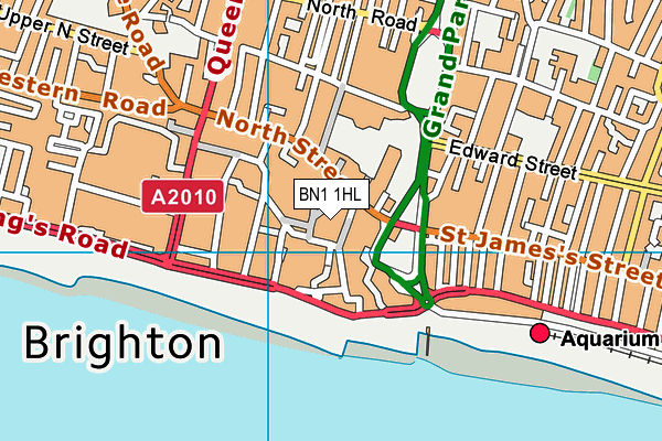 BN1 1HL map - OS VectorMap District (Ordnance Survey)
