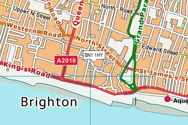 BN1 1HY map - OS VectorMap District (Ordnance Survey) BN1 1HY map - OS VectorMap District (Ordnance Survey)