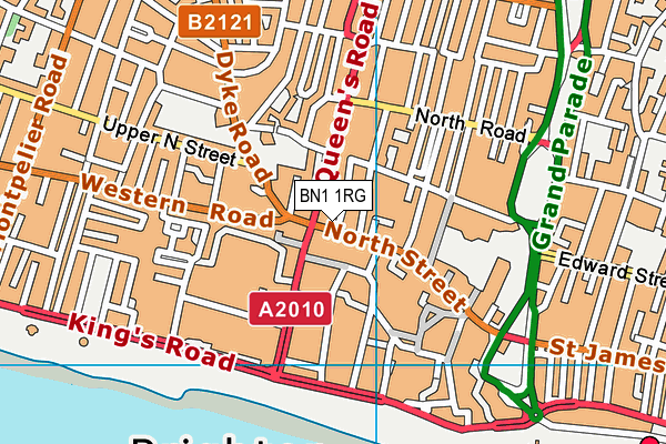 BN1 1RG map - OS VectorMap District (Ordnance Survey) BN1 1RG map - OS VectorMap District (Ordnance Survey)