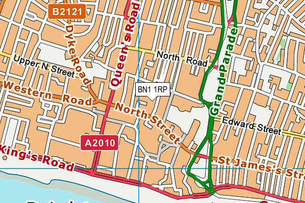 BN1 1RP map - OS VectorMap District (Ordnance Survey)