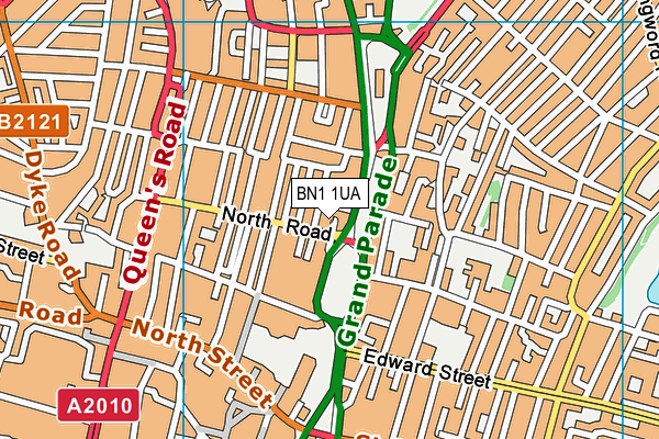 BN1 1UA map - OS VectorMap District (Ordnance Survey) BN1 1UA map - OS VectorMap District (Ordnance Survey)