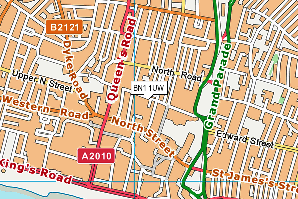 BN1 1UW map - OS VectorMap District (Ordnance Survey) BN1 1UW map - OS VectorMap District (Ordnance Survey)