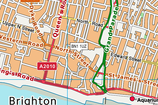 BN1 1UZ map - OS VectorMap District (Ordnance Survey)