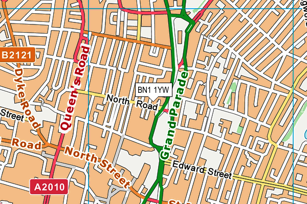 BN1 1YW map - OS VectorMap District (Ordnance Survey) BN1 1YW map - OS VectorMap District (Ordnance Survey)