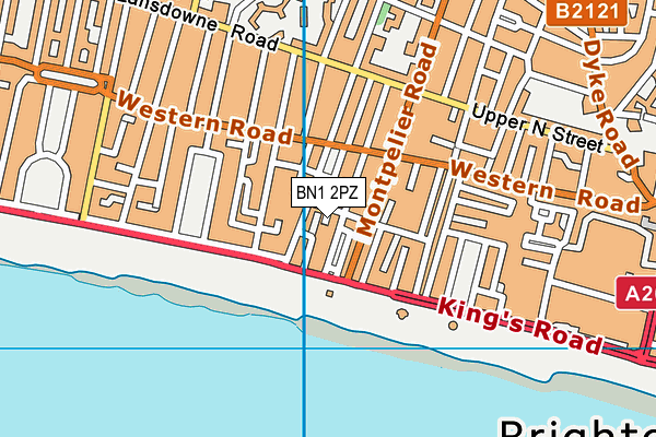BN1 2PZ map - OS VectorMap District (Ordnance Survey) BN1 2PZ map - OS VectorMap District (Ordnance Survey)
