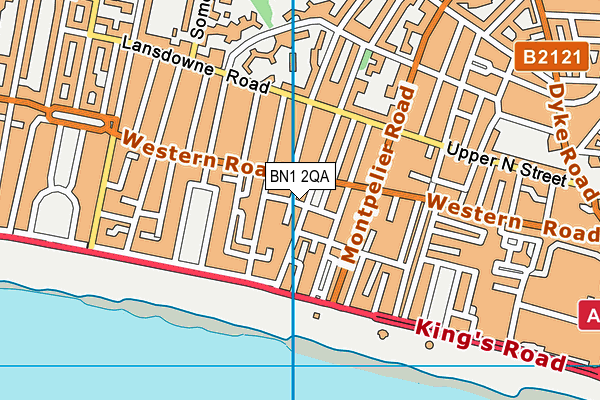 BN1 2QA map - OS VectorMap District (Ordnance Survey) BN1 2QA map - OS VectorMap District (Ordnance Survey)