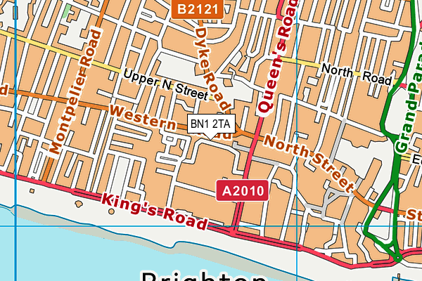 BN1 2TA map - OS VectorMap District (Ordnance Survey) BN1 2TA map - OS VectorMap District (Ordnance Survey)