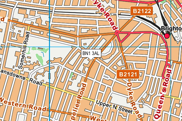 BN1 3AL map - OS VectorMap District (Ordnance Survey) BN1 3AL map - OS VectorMap District (Ordnance Survey)