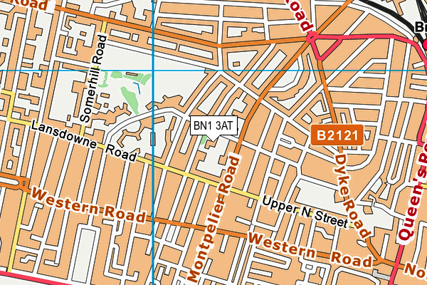 BN1 3AT map - OS VectorMap District (Ordnance Survey) BN1 3AT map - OS VectorMap District (Ordnance Survey)