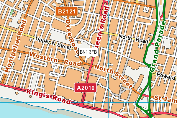BN1 3FB map - OS VectorMap District (Ordnance Survey) BN1 3FB map - OS VectorMap District (Ordnance Survey)