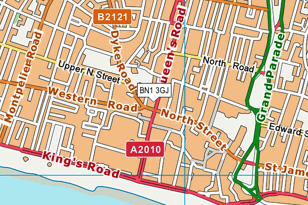 BN1 3GJ map - OS VectorMap District (Ordnance Survey) BN1 3GJ map - OS VectorMap District (Ordnance Survey)
