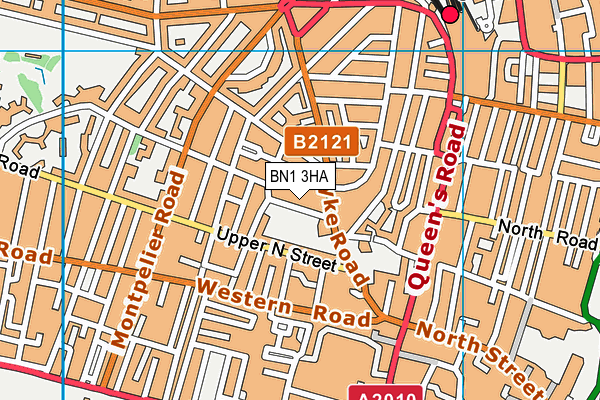 BN1 3HA map - OS VectorMap District (Ordnance Survey) BN1 3HA map - OS VectorMap District (Ordnance Survey)