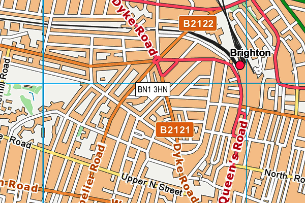 BN1 3HN map - OS VectorMap District (Ordnance Survey) BN1 3HN map - OS VectorMap District (Ordnance Survey)