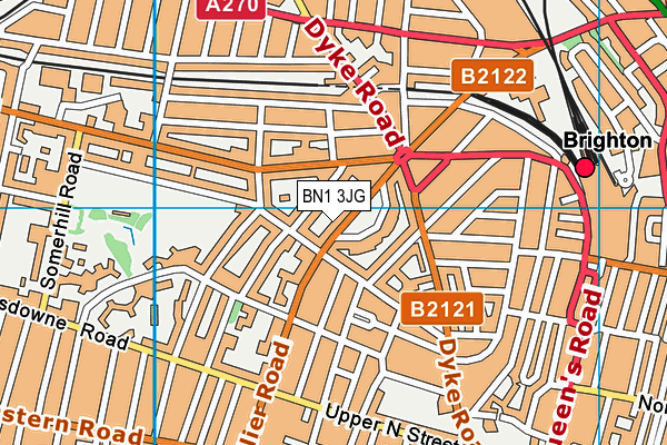 BN1 3JG map - OS VectorMap District (Ordnance Survey) BN1 3JG map - OS VectorMap District (Ordnance Survey)