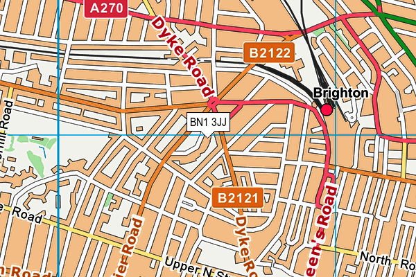 BN1 3JJ map - OS VectorMap District (Ordnance Survey) BN1 3JJ map - OS VectorMap District (Ordnance Survey)