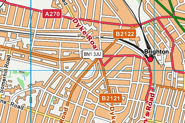BN1 3JU map - OS VectorMap District (Ordnance Survey) BN1 3JU map - OS VectorMap District (Ordnance Survey)
