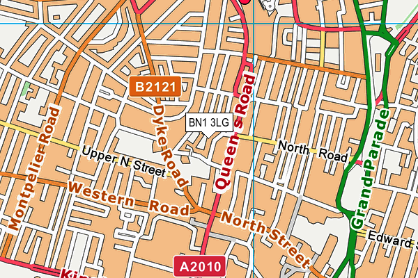 BN1 3LG map - OS VectorMap District (Ordnance Survey) BN1 3LG map - OS VectorMap District (Ordnance Survey)
