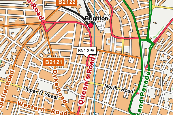 BN1 3PA map - OS VectorMap District (Ordnance Survey) BN1 3PA map - OS VectorMap District (Ordnance Survey)