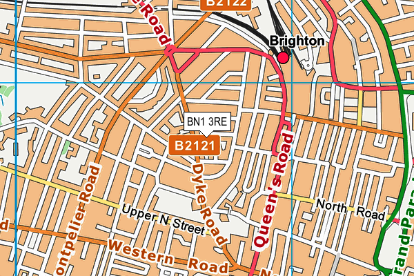 BN1 3RE map - OS VectorMap District (Ordnance Survey) BN1 3RE map - OS VectorMap District (Ordnance Survey)