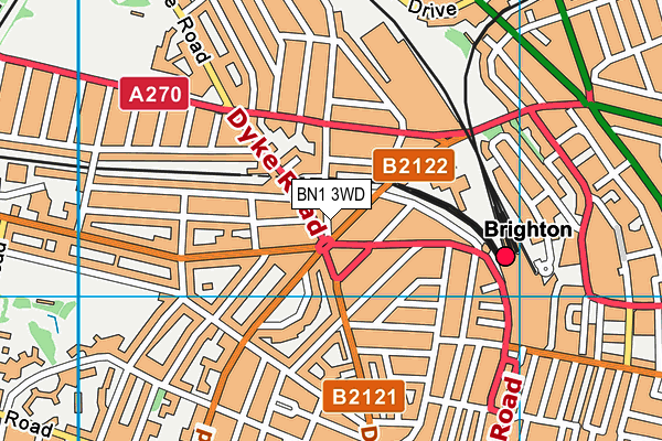 BN1 3WD map - OS VectorMap District (Ordnance Survey) BN1 3WD map - OS VectorMap District (Ordnance Survey)
