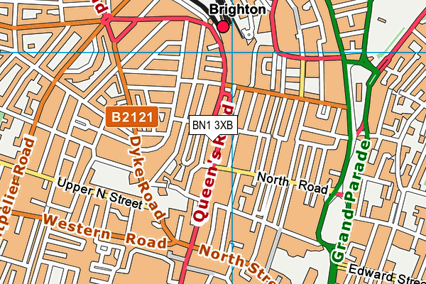 BN1 3XB map - OS VectorMap District (Ordnance Survey) BN1 3XB map - OS VectorMap District (Ordnance Survey)