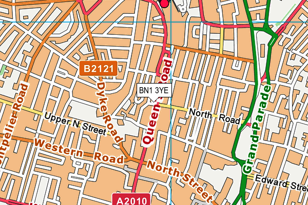 BN1 3YE map - OS VectorMap District (Ordnance Survey) BN1 3YE map - OS VectorMap District (Ordnance Survey)