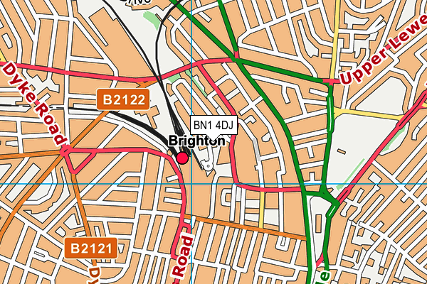 BN1 4DJ map - OS VectorMap District (Ordnance Survey) BN1 4DJ map - OS VectorMap District (Ordnance Survey)