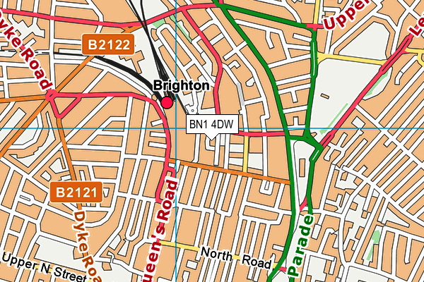 BN1 4DW map - OS VectorMap District (Ordnance Survey) BN1 4DW map - OS VectorMap District (Ordnance Survey)
