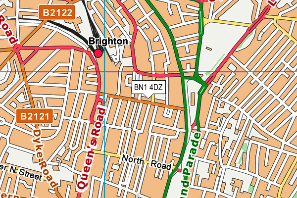 BN1 4DZ map - OS VectorMap District (Ordnance Survey) BN1 4DZ map - OS VectorMap District (Ordnance Survey)