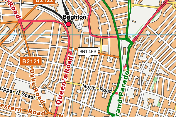 BN1 4ES map - OS VectorMap District (Ordnance Survey) BN1 4ES map - OS VectorMap District (Ordnance Survey)