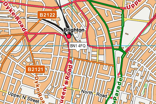 BN1 4FQ map - OS VectorMap District (Ordnance Survey) BN1 4FQ map - OS VectorMap District (Ordnance Survey)