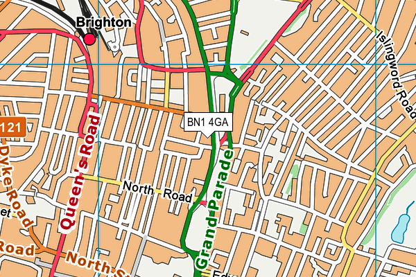 BN1 4GA map - OS VectorMap District (Ordnance Survey) BN1 4GA map - OS VectorMap District (Ordnance Survey)
