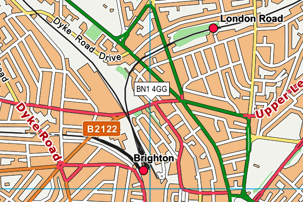 BN1 4GG map - OS VectorMap District (Ordnance Survey) BN1 4GG map - OS VectorMap District (Ordnance Survey)