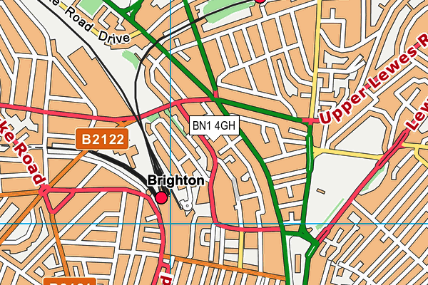 BN1 4GH map - OS VectorMap District (Ordnance Survey) BN1 4GH map - OS VectorMap District (Ordnance Survey)