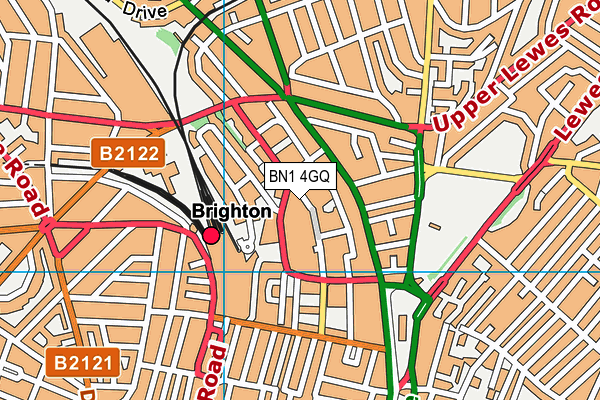 BN1 4GQ map - OS VectorMap District (Ordnance Survey) BN1 4GQ map - OS VectorMap District (Ordnance Survey)
