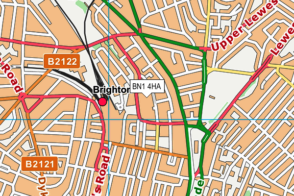 BN1 4HA map - OS VectorMap District (Ordnance Survey) BN1 4HA map - OS VectorMap District (Ordnance Survey)
