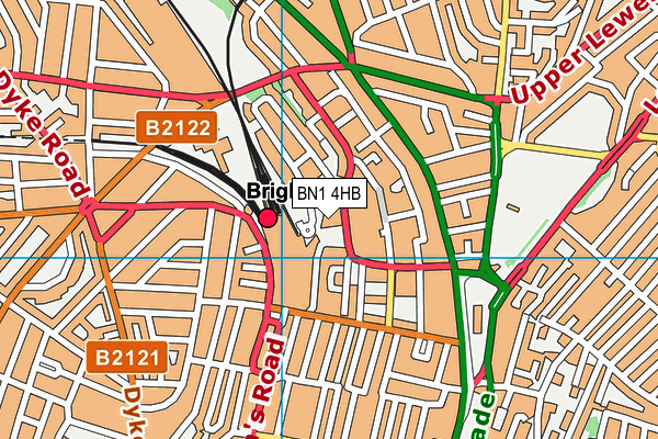 BN1 4HB map - OS VectorMap District (Ordnance Survey) BN1 4HB map - OS VectorMap District (Ordnance Survey)
