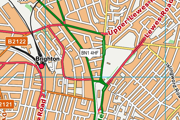 BN1 4HF map - OS VectorMap District (Ordnance Survey) BN1 4HF map - OS VectorMap District (Ordnance Survey)