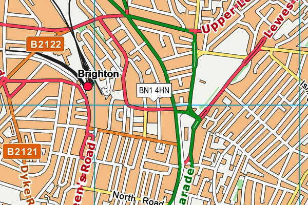 BN1 4HN map - OS VectorMap District (Ordnance Survey) BN1 4HN map - OS VectorMap District (Ordnance Survey)
